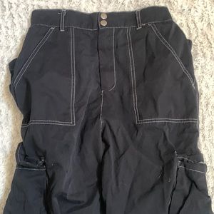 wild fable black and white baggy pants